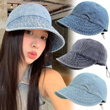 Sombrero de pescador plegable de ala ancha para verano para mujer