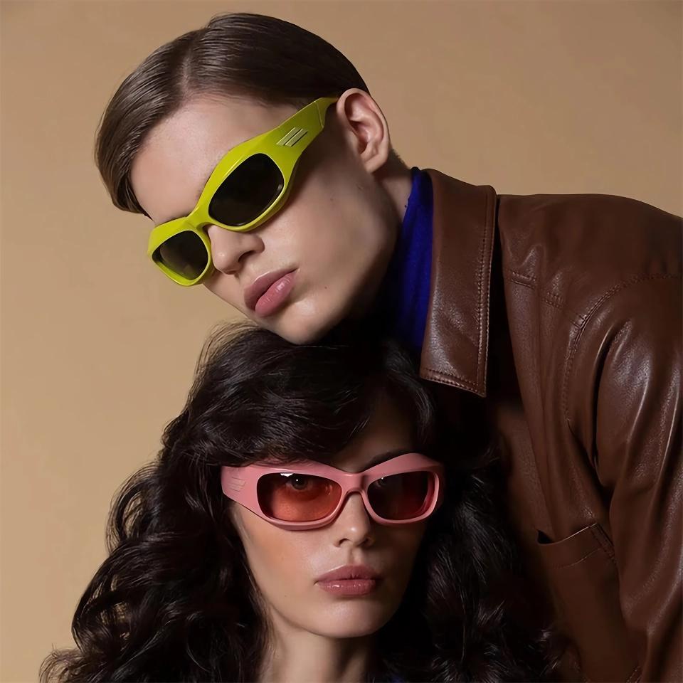 Stilvolle übergroße Unisex-Sport-Punk-Sonnenbrille