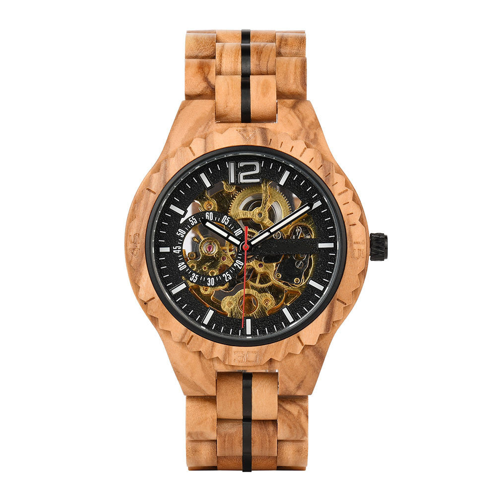 Fully Automatic Wooden Mechanical Watch - Dazpy