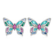 Sterling Silver Butterfly Earrings Female - Dazpy