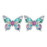 Sterling Silver Butterfly Earrings Female - Dazpy