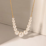 Fine Size Pearl Spacer Necklace/Bracelet