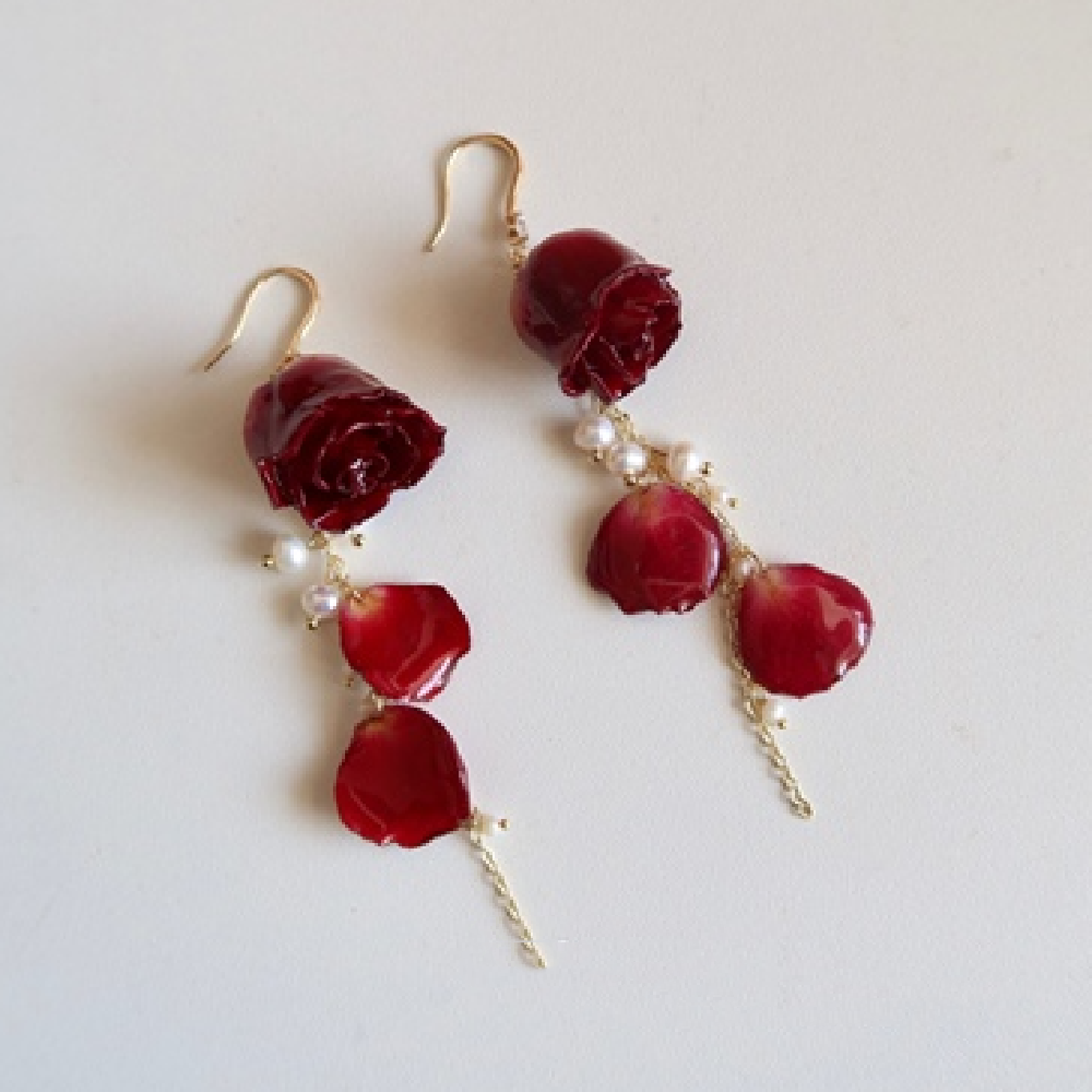 New Fashion Summer Rose Earrings - Dazpy