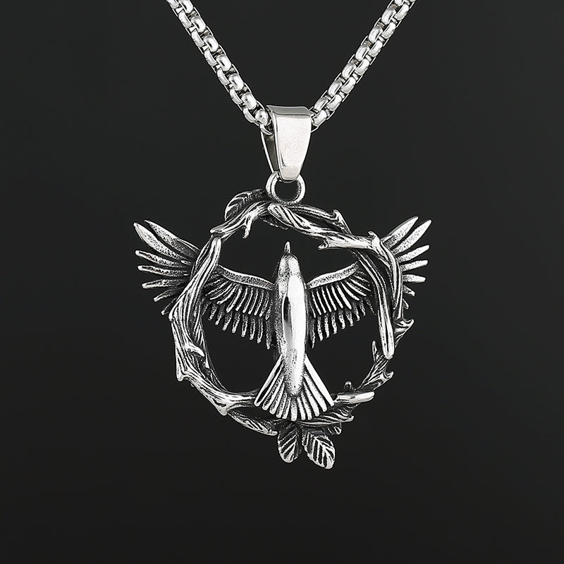 Vintage Overlord Eagle Titanium Steel Pendant Necklace - Dazpy