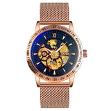 Men's High-end Automatic Mechanical Hollow Out Bottom Gear Creative Business Men's Watch - Dazpy