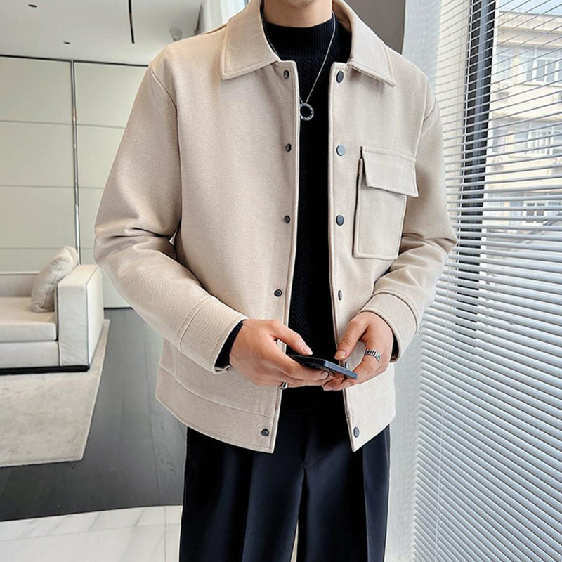 Premium Short Woolen Overcoat Coat