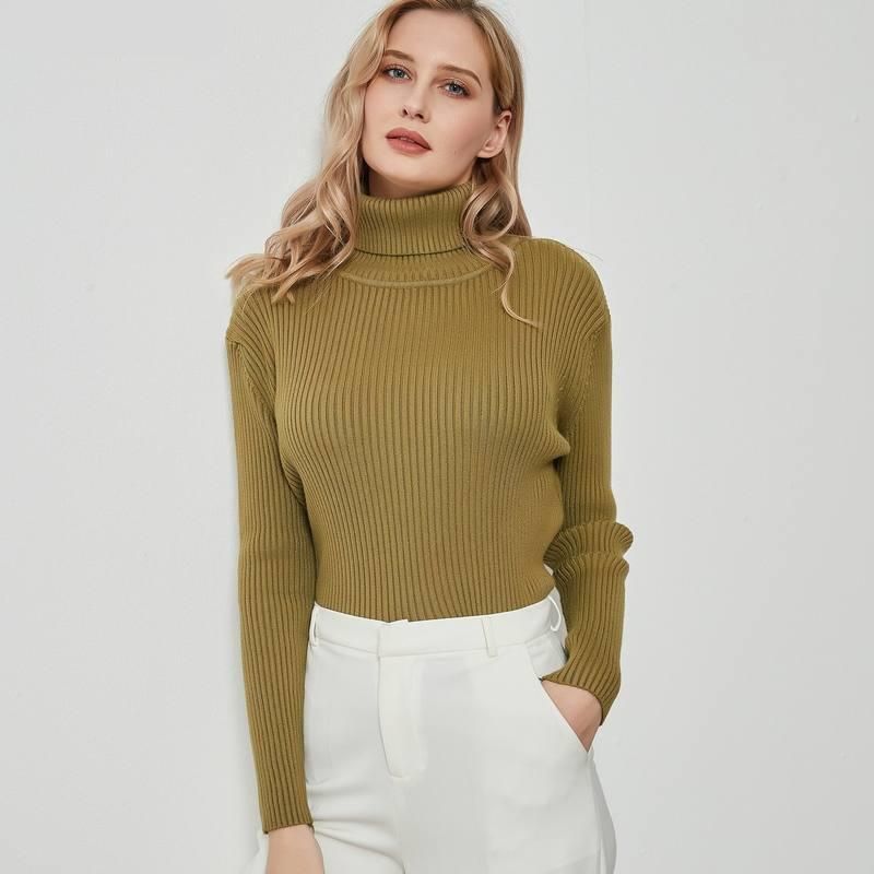 Women's Turtleneck Long Sleeve Sweater