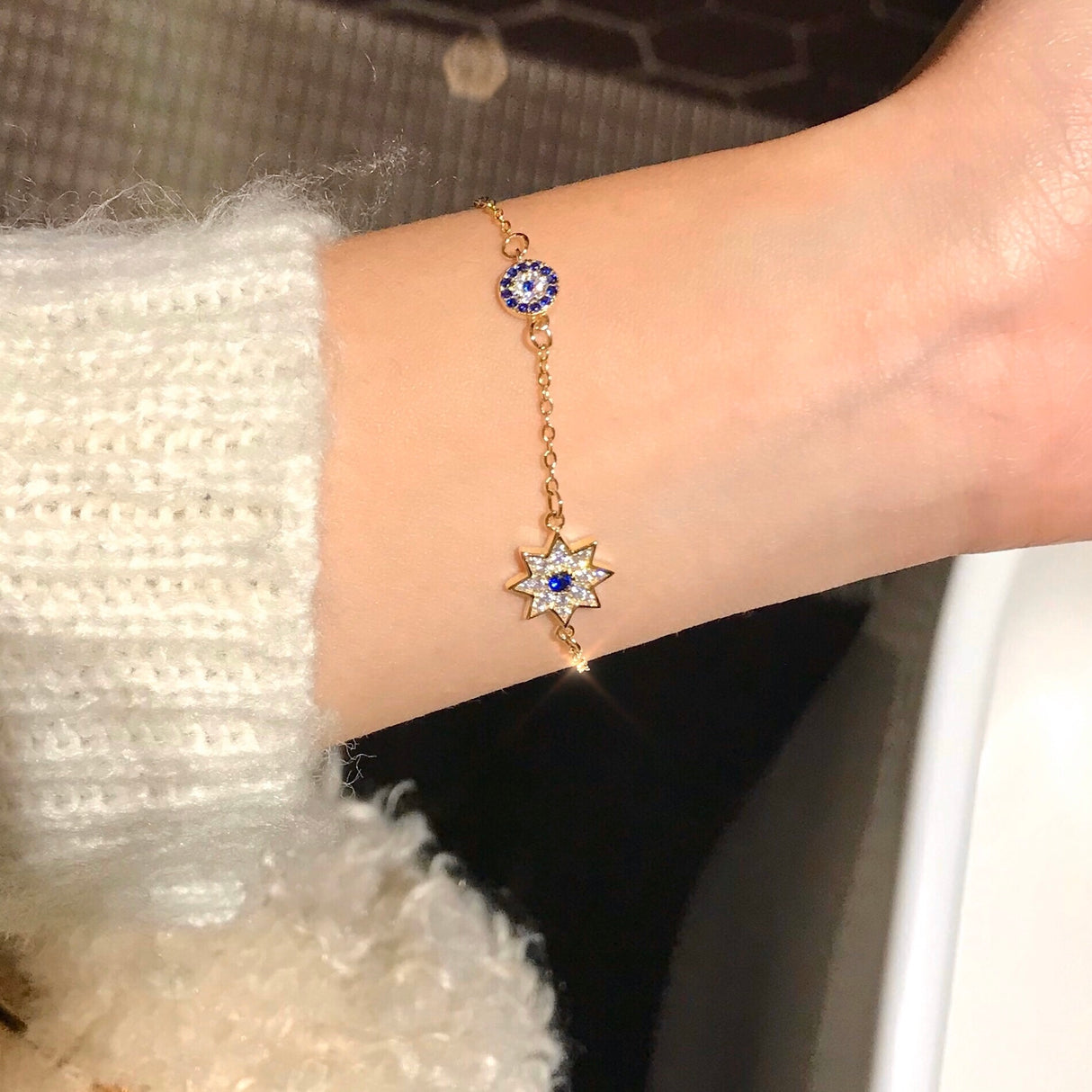 925 Sterling Silver Sapphire Bracelet - Dazpy