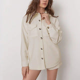 Chaqueta polar vintage para mujer