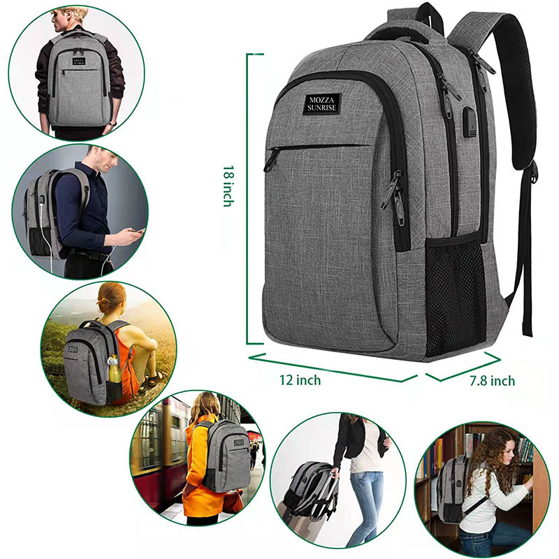 Rechargeable Shoulder Computer Bag Backpack Travel Outdoor - Dazpy