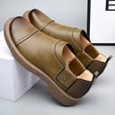 Mocasines de vestir casuales vintage sin cordones para hombre