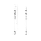 Fashion Round Triangle Zircon Earrings - Dazpy