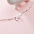 Silver Bracelet Female Fashion Love Inlaid Diamond - Dazpy