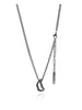 Antique Silver Necklace Men's Fashion Retro - Dazpy