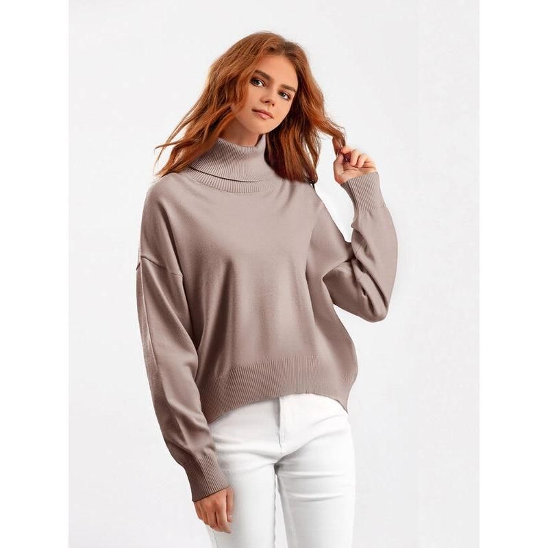 Schicker übergroßer Rollkragenpullover