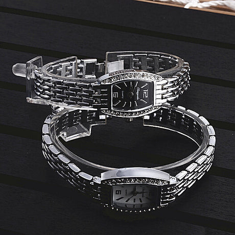 Women's Square Dial Diamond Bracelet Watch - Dazpy