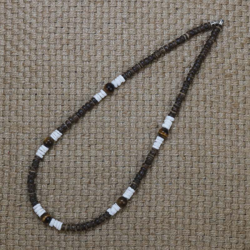 Men Tribe Ethnic Coconut Shell Necklace Men - Dazpy