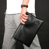 Men's soft leather clutch - Dazpy