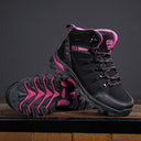 Women's Suede High-Top Lace-Up Outdoor Shoes