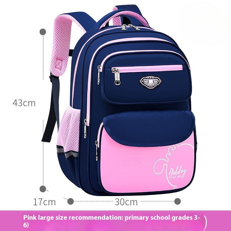 Burden-reducing Large Capacity Lightweight Sixth Grade Primary School Schoolbag