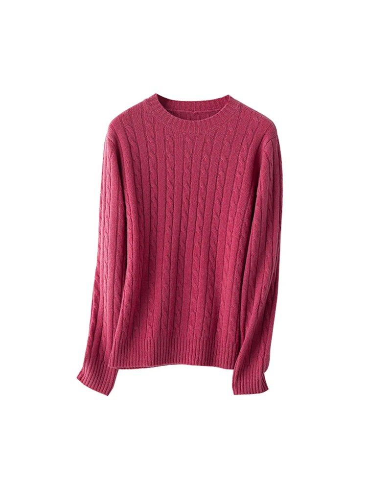 Luxurious Wool Cable Knit Pullover