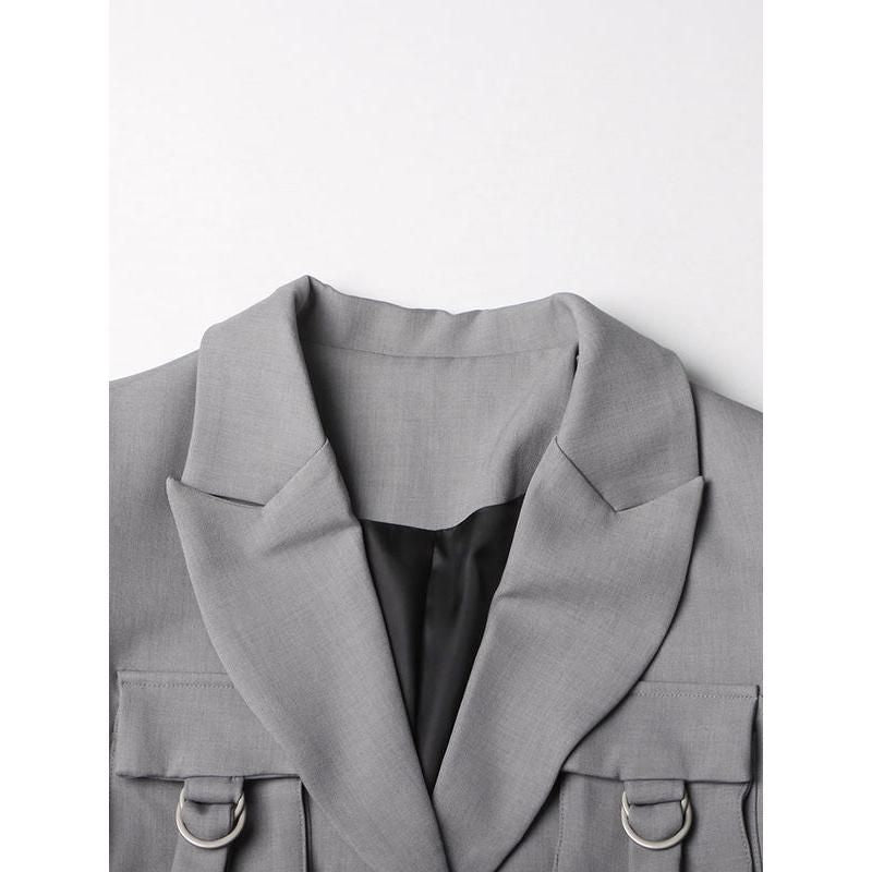 Chic Patchwork Windbreaker Trench Coat for Women