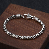 S925 Sterling Silver Six-character Shingen Bracelet - Dazpy