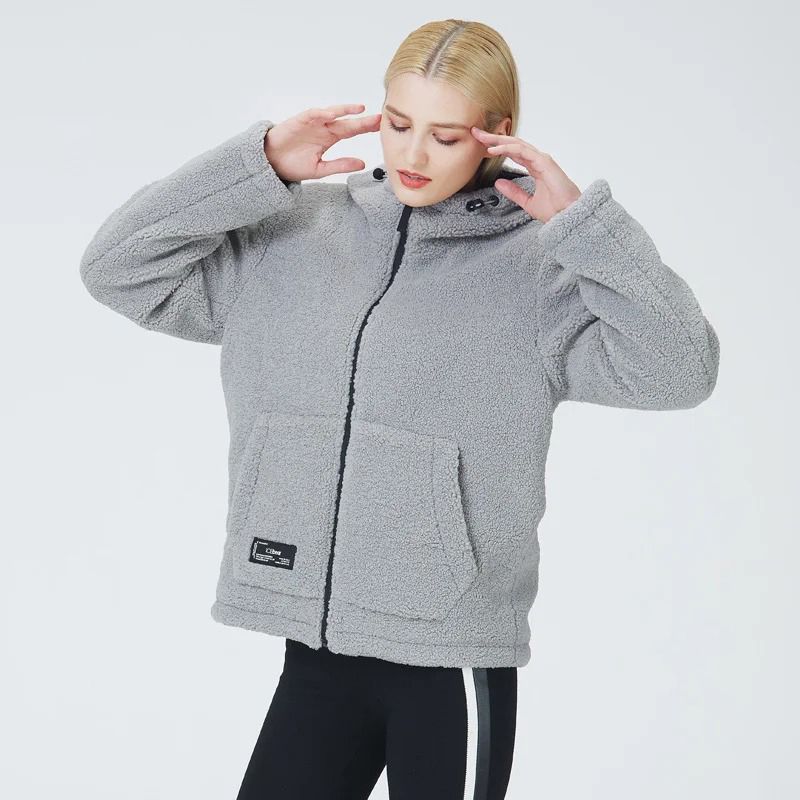 Women's Casual Fleece Jacket with Hood