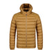 Leichter Wintermantel mit Kapuze und Taschen, modisch, warm, tragbar, mit Reißverschluss, für Herren, Kleidung in Volltonfarbe, Oberbekleidung, Oberteile