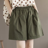 Comfortable Mori Girl Style Cotton Shorts for Summer