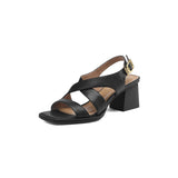 Sommerschicke Gladiatorensandalen aus Leder