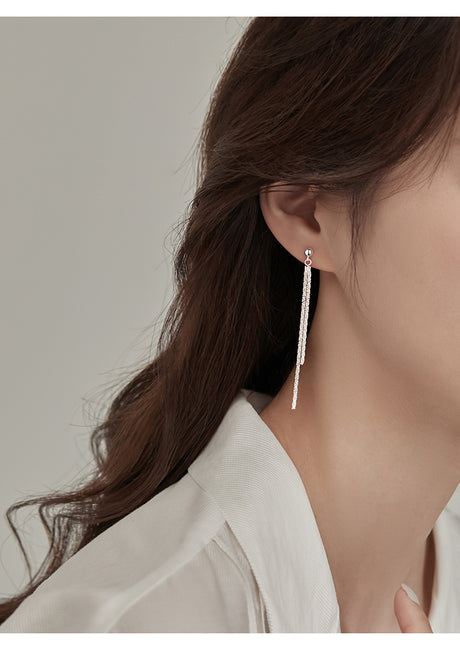 Fine Tassel Ear Wire Female Tide Niche - Dazpy