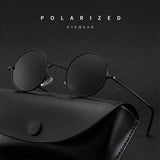 Runde polarisierte Designer-Sonnenbrille