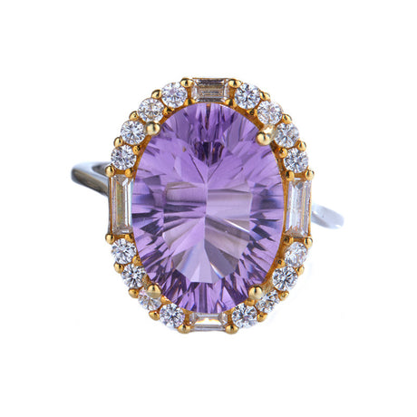 Lady Temperament Natural Amethyst Ring - Dazpy