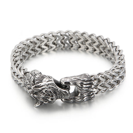 Stainless Steel Cast Animal Series Vintage Jewelry Bracelet - Dazpy