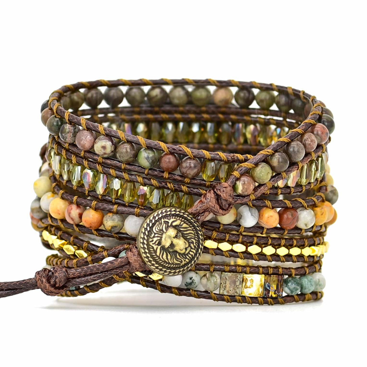 Boho Natural Stone Strap Bracelet - Dazpy