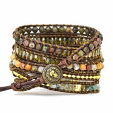 Boho Natural Stone Strap Bracelet - Dazpy