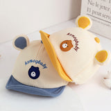 Adorable gorra de béisbol para bebé con orejas de oso