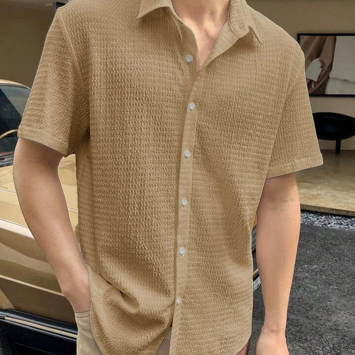 Men's Fashion Short-sleeved Commuter Shirt Casual