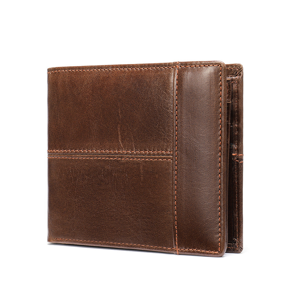 Anti-theft leather men's wallet - Dazpy