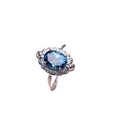 Jewelry Natural Topaz Ring S925 Silver - Dazpy