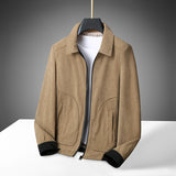 Plus Size Corduroy Thickened Coat Overweight Man Jacket