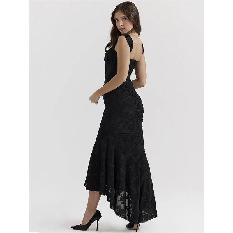 Elegant Off-Shoulder Bodycon Maxi Dress