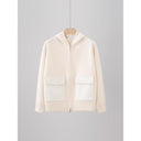 Luxurious Cashmere Zipper Hoodie Jacket