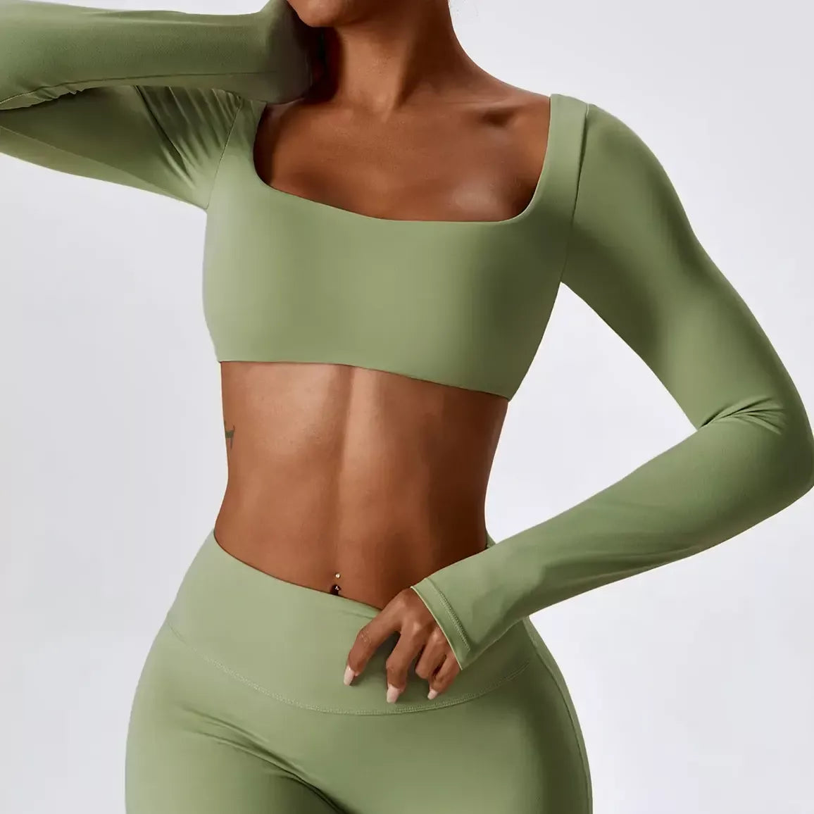 Conjunto de ropa deportiva de yoga sin costuras