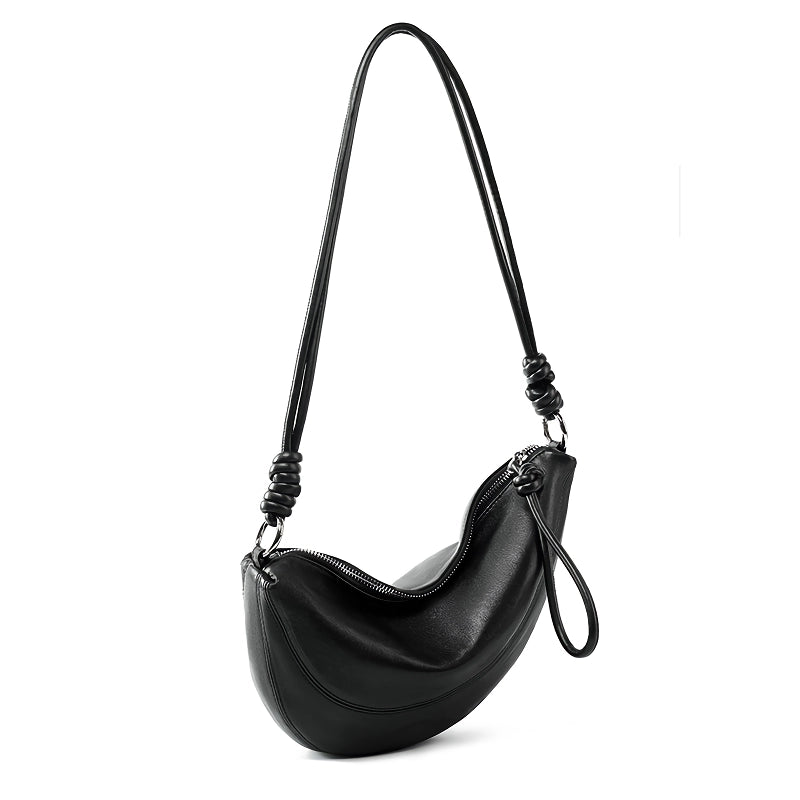 Elegante bolso de piel suave para hacer bolas de masa