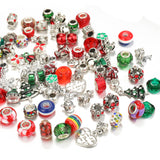 Christmas Alloy Drip Oil Beads Jewelry Set - Dazpy