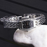 Women's Square Dial Diamond Bracelet Watch - Dazpy