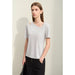 Summer Asymmetric V-Neck Casual Tee