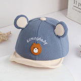 Adorable gorra de béisbol para bebé con orejas de oso